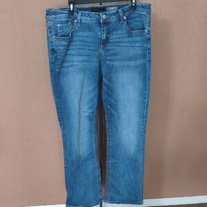 Aeropostale Blue Curvy Boot Denim Jeans Size 14